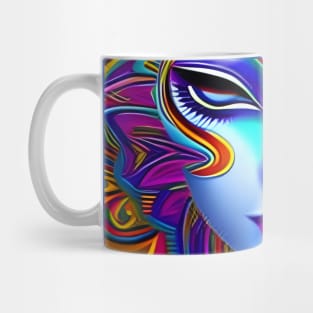 Catgirl DMTfied (5) - Trippy Psychedelic Art Mug